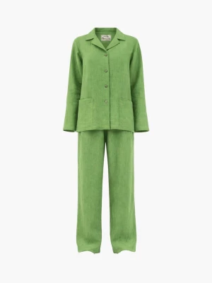 Foto van product AmourLinen Pyjama 'Snooze' groen