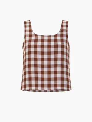 Foto van product AmourLinen Top 'Ella' donkerbruin