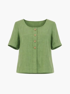 Foto van product AmourLinen Top 'Maeve' groen