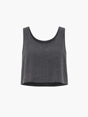 Foto van product AmourLinen Top 'Pippa' donkergrijs