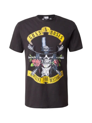 Foto van product AMPLIFIED Shirt 'GUNS N ROSES - TOP HAT SKULL' geel / grasgroen / zwart / offwhite