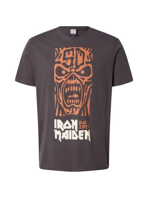 Foto van product AMPLIFIED Shirt 'IRON MAIDEN 50TH' antraciet / mandarijn / wit