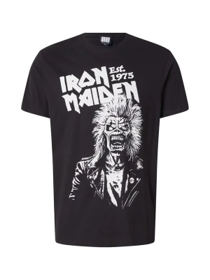 Foto van product AMPLIFIED Shirt 'IRON MAIDEN 50TH EDDIE ONE COLOUR 1975' zwart / wit