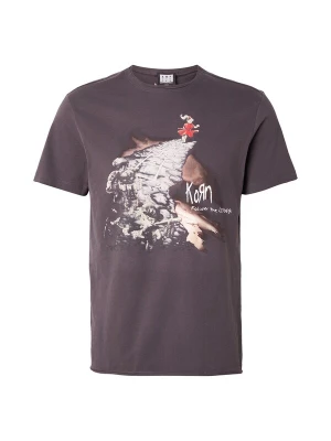 Foto van product AMPLIFIED Shirt 'KORN - FOLLOW THE LEADER' bruin / antraciet / rood / wit