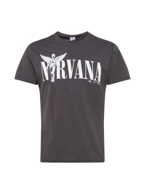 Foto van product AMPLIFIED Shirt 'NIRVANA IN UTERO' donkergrijs / wit