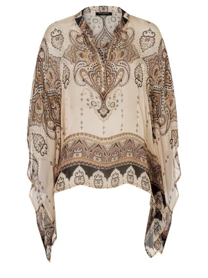 Foto van product Ana Alcazar Blouse 'Dovia' beige / bruin / brokaat / zwart