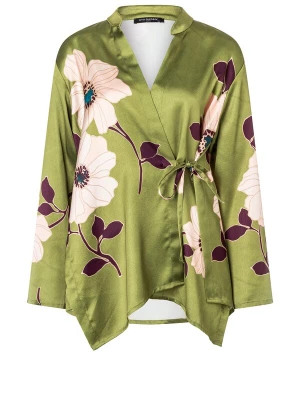 Foto van product Ana Alcazar Blouse 'Druni' beige / kiwi / cyclaam / rosé