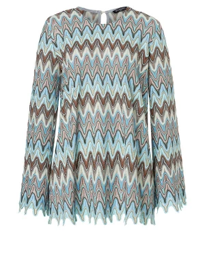 Foto van product Ana Alcazar Blouse 'Zefosa' crème / aqua / lichtblauw / bruin