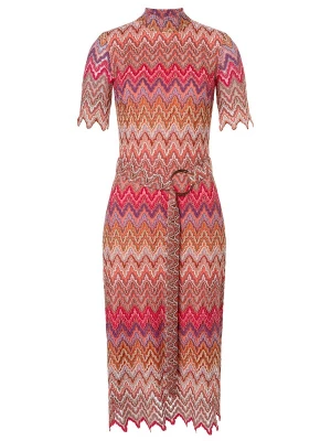 Foto van product Ana Alcazar Gebreide jurk 'Zayara' blauw / lichtgeel / pink / rood