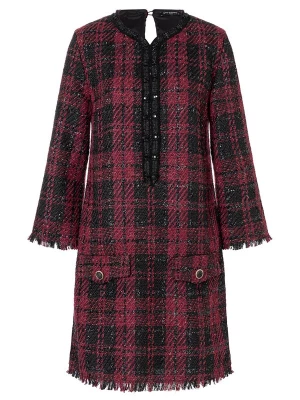 Foto van product Ana Alcazar Jurk 'Abawa' bordeaux / zwart