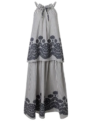 Foto van product Ana Alcazar Jurk ' Dorina ' grijs / wit