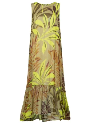 Foto van product Ana Alcazar Jurk 'Zapara' bruin / geel / kaki / donkergroen
