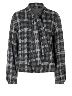 Foto van product Ana Alcazar Shirt 'Atlea' lichtgrijs / donkergrijs / zwart