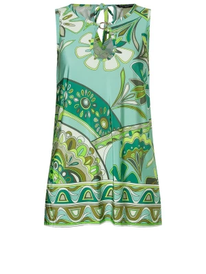 Foto van product Ana Alcazar Top 'Zimba' turquoise / appel / donkergroen / wit