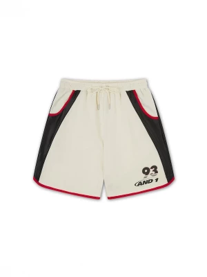 Foto van product AND1 Broek '93 Getäfelte' ecru / rood / zwart