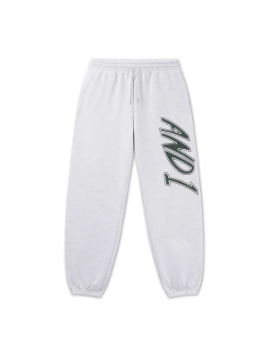 Foto van product AND1 Broek grijs gemêleerd / donkergroen / wit