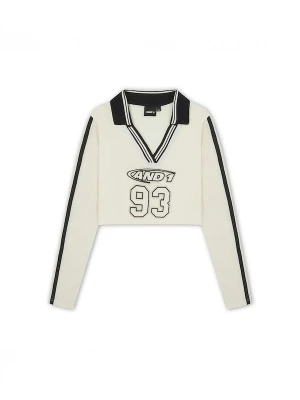 Foto van product AND1 Shirt '93 Airtex' ecru / zwart