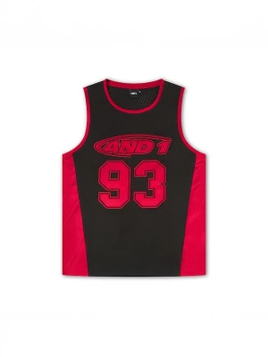 Foto van product AND1 Shirt '93 Airtex Weste' bloedrood / zwart