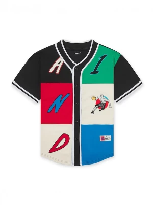 Foto van product AND1 Shirt azuur / lichtgroen / knalrood / zwart