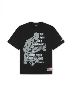 Foto van product AND1 Shirt 'Core Comedian' grijs / zwart / wit
