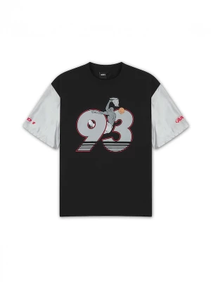 Foto van product AND1 Shirt grijs / lichtoranje / watermeloen rood / zwart