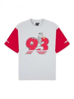 Foto van product AND1 Shirt lichtgrijs / rood