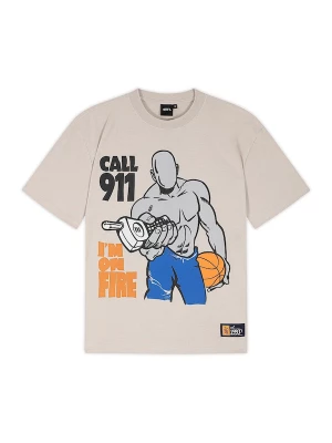 Foto van product AND1 Shirt 'On Fire' blauw / greige / oranje / zwart