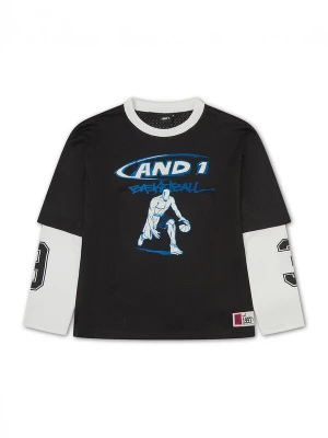 Foto van product AND1 Shirt turquoise / zwart / wit