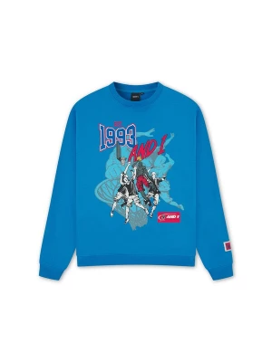 Foto van product AND1 Sweatshirt '1993 Dunk' blauw / donkergrijs / rood / wit