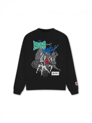 Foto van product AND1 Sweatshirt '1993 Dunk' blauw / grafiet / groen / zwart