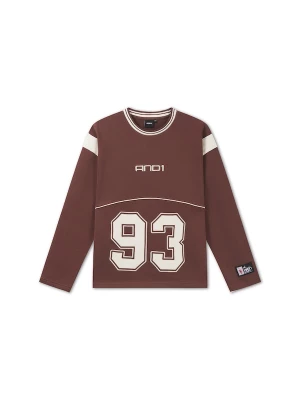 Foto van product AND1 Sweatshirt '93' bruin / wit