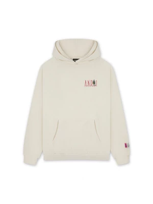 Foto van product AND1 Sweatshirt 'Core Retro' ecru / lichtgrijs / rood / wit