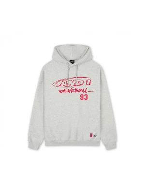 Foto van product AND1 Sweatshirt lichtgrijs / knalrood