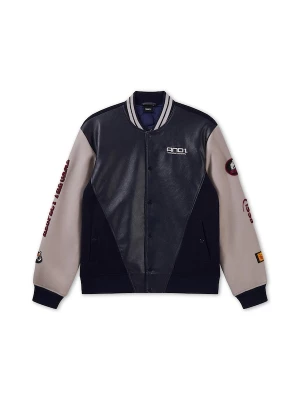 Foto van product AND1 Tussenjas 'Respect The Game' beige / marine / zwart