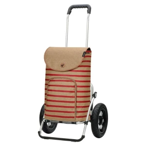 Foto van product Andersen Shopper Trolley 'Eske' brokaat / rood