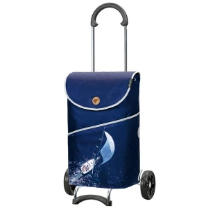 Foto van product Andersen Shopper Trolley 'Scala' donkerblauw / gemengde kleuren