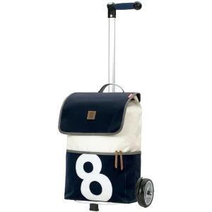 Foto van product Andersen Shopper Trolley 'Unus' navy / wit