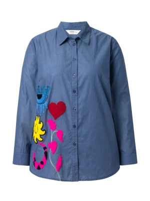 Foto van product Angel of Style Blouse blauw denim / gemengde kleuren