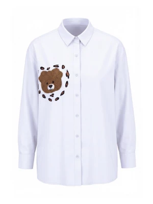 Foto van product Angel of Style Blouse chocoladebruin / wit