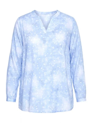 Foto van product Angel of Style Blouse cyaan blauw / wit