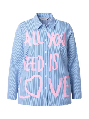 Foto van product Angel of Style Blouse hemelsblauw / rosa / wit