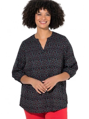 Foto van product Angel of Style Blouse jade groen / roestrood / zwart