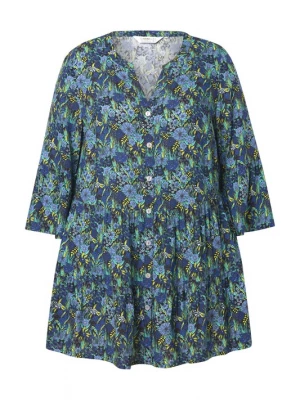 Foto van product Angel of Style Blouse lichtblauw / lichtgeel / petrol / zwart