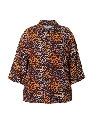 Foto van product Angel of Style Blouse lichtgrijs / oranje / zwart