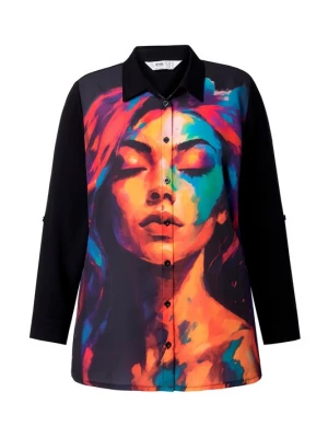 Foto van product Angel of Style Blouse oranje / donkerroze / zwart