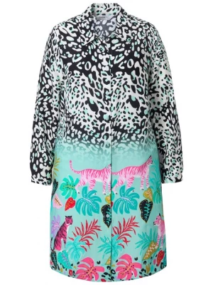 Foto van product Angel of Style Blouse turquoise / donkerroze / zwart / offwhite