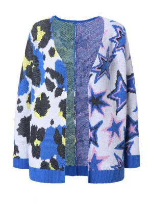 Foto van product Angel of Style Gebreid vest blauw / lila / zwart / wolwit