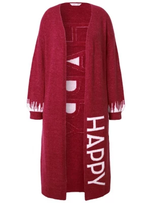 Foto van product Angel of Style Gebreid vest karmijnrood / wit