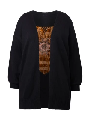 Foto van product Angel of Style Gebreid vest lichtoranje / zwart / wit