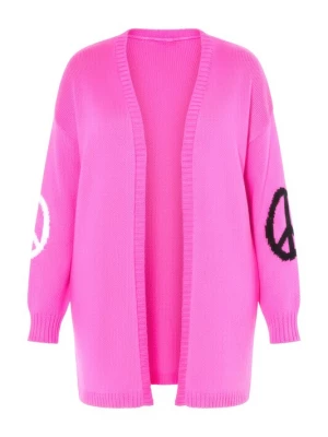 Foto van product Angel of Style Gebreid vest neonroze / zwart / wit